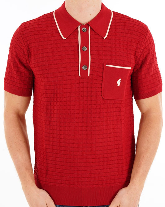 Gabicci Vintage Roy Archive Polo Cherry