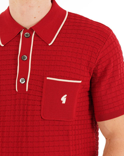 Gabicci Vintage Roy Archive Polo Cherry