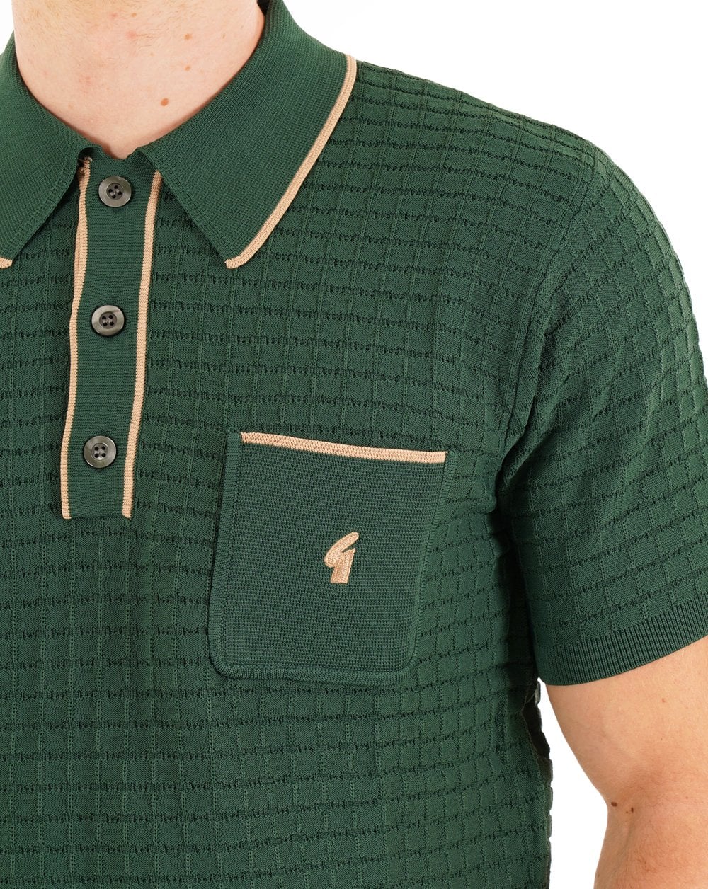 Gabicci Vintage Roy Archive Polo Green