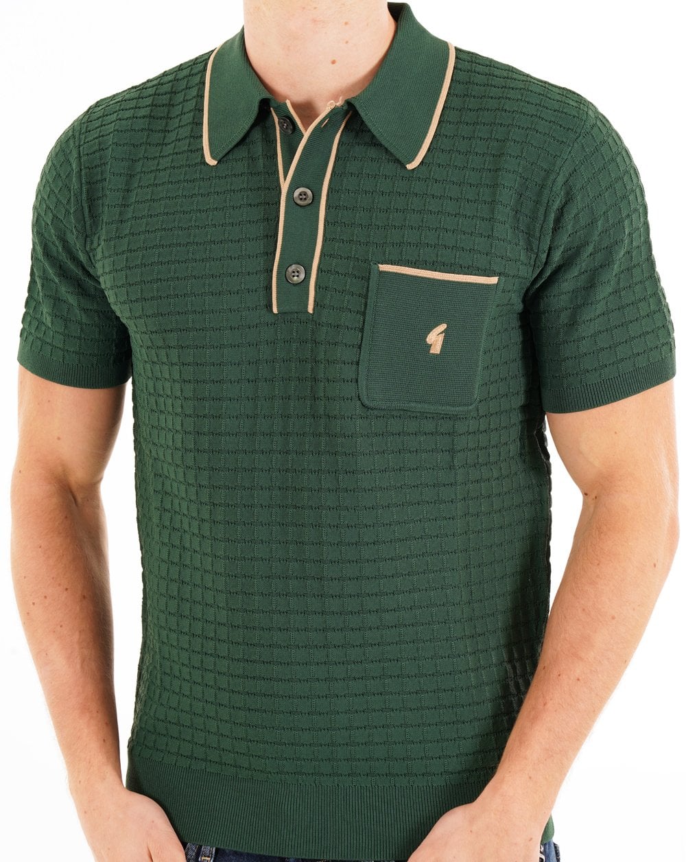 Gabicci Vintage Roy Archive Polo Green