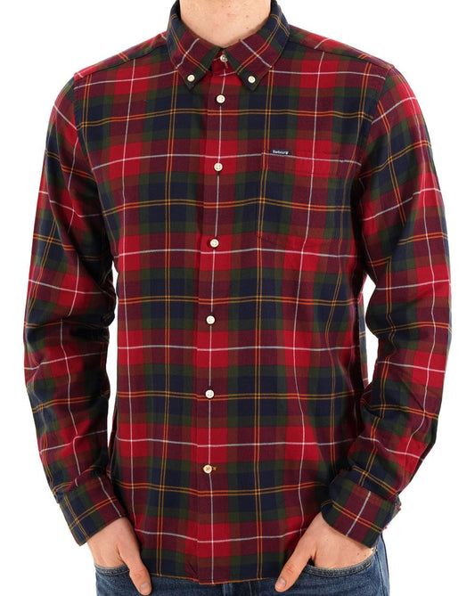 Barbour Fortrose Tailored Shirt Winterberry Tartan