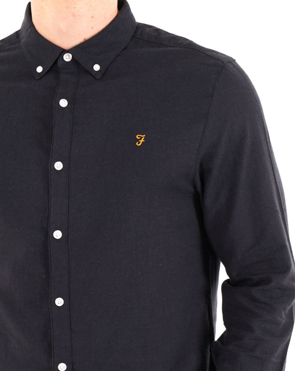 Farah Milners Shirt True Navy Marl