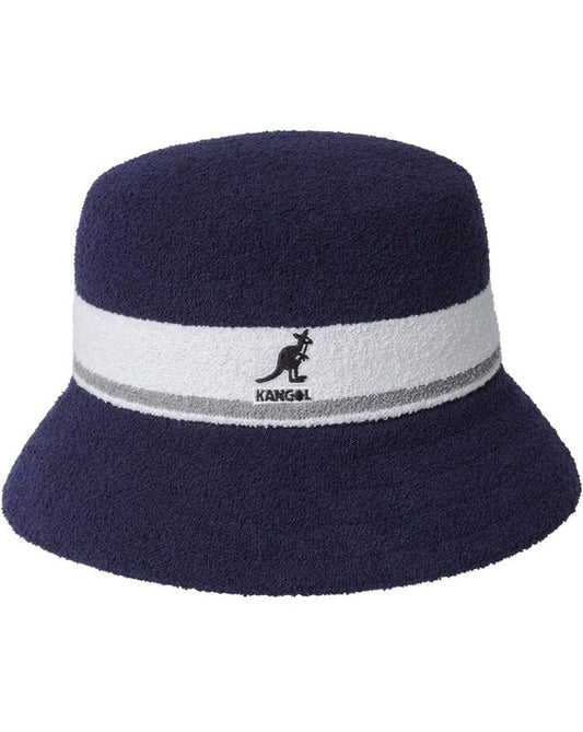 Kangol Bermuda Stripe Bucket Hat Navy