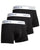 Lacoste Triple Pack Boxer Trunks Black