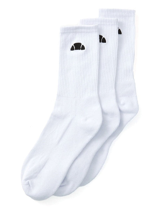 Ellesse Alacre Crew Socks 3 Pack White