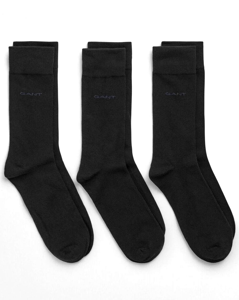 Gant 3 Pack Soft Cotton Socks Black