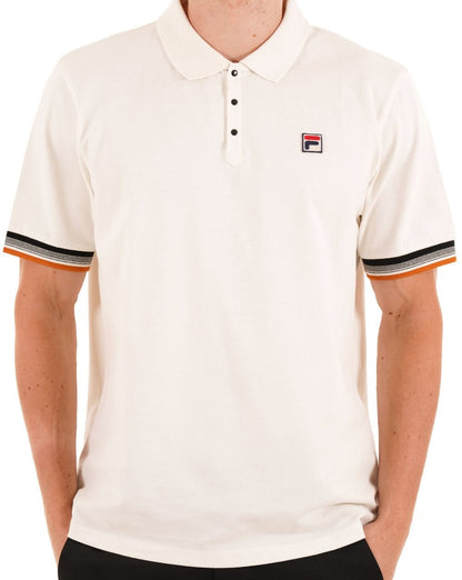 Fila Vintage Zev Polo Shirt Gardenia