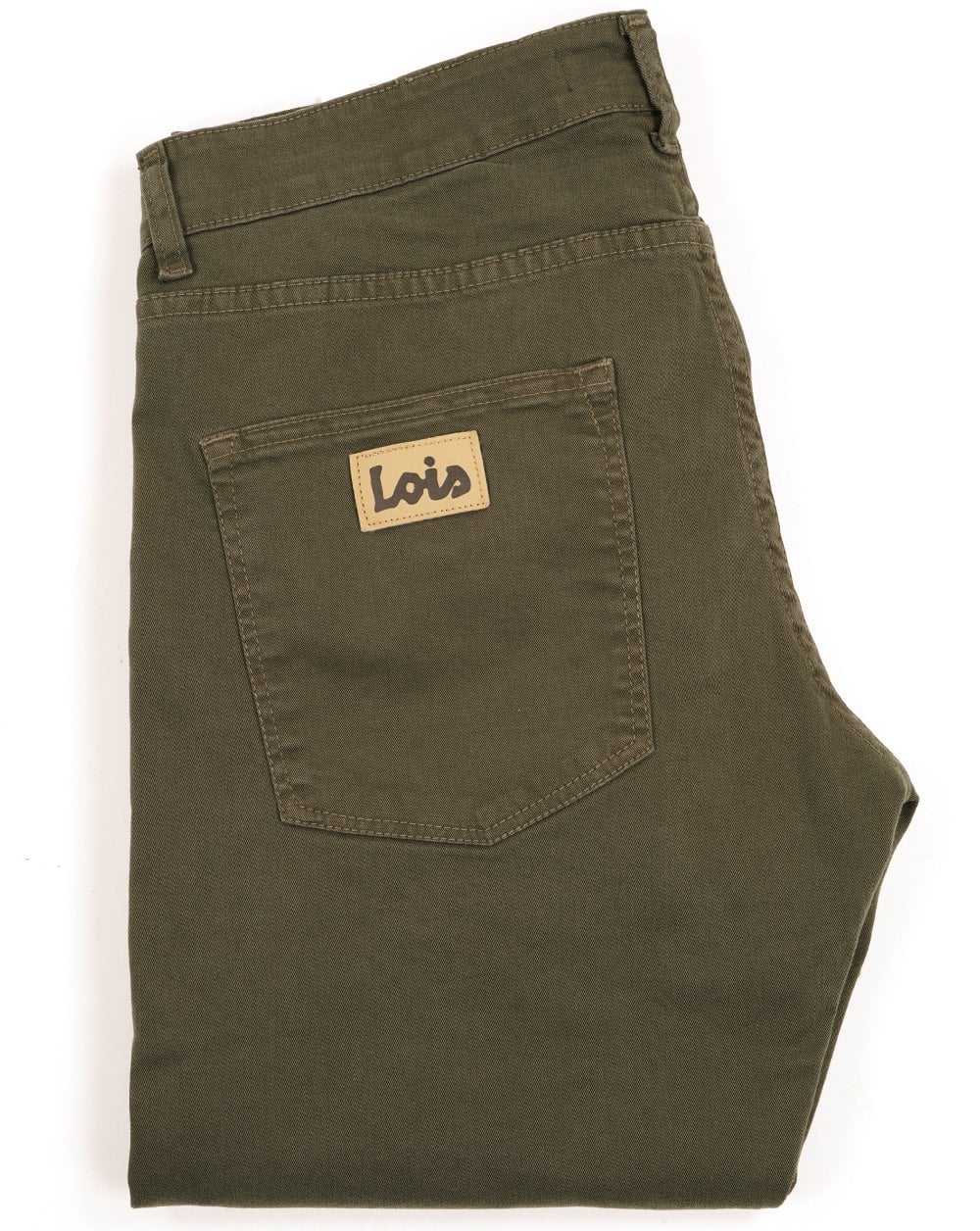 Lois Terrace Cotton 5 Pocket Jeans Dark Green