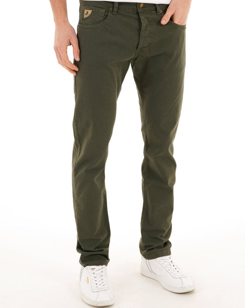 Lois Terrace Cotton 5 Pocket Jeans Dark Green