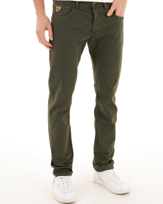 Lois Terrace Cotton 5 Pocket Jeans Dark Green