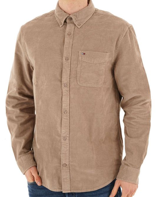 Tommy Hilfiger Tommy Jeans Corduroy Shirt Taupe