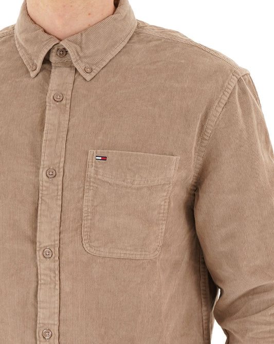 Tommy Hilfiger Tommy Jeans Corduroy Shirt Taupe