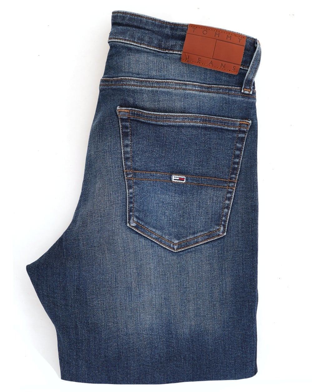 Tommy Jeans Ryan Slim Straight Jeans Faded Denim Dark