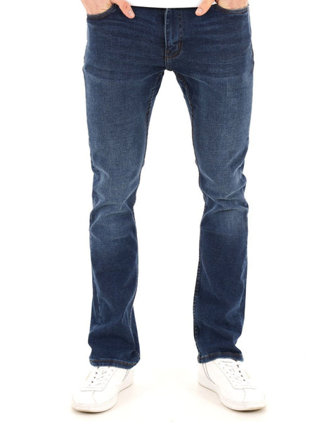 80s Casual Classics Boston Bootcut Jeans Dark Blue