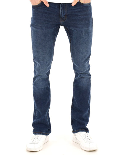 80s Casual Classics Boston Bootcut Jeans Dark Blue