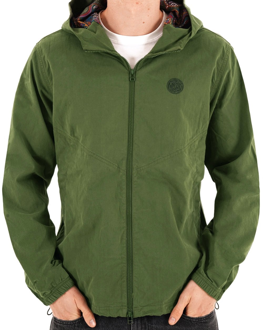 Pretty Green Feltham Hooded Jacket Khaki