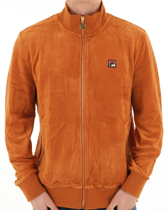 Fila Vintage Nero Velour Track Top Spice