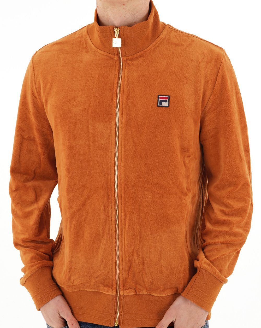 Fila Vintage Nero Velour Track Top Spice