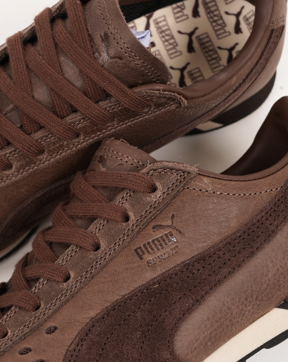 Puma Sprint Premium Trainers Espresso Brown
