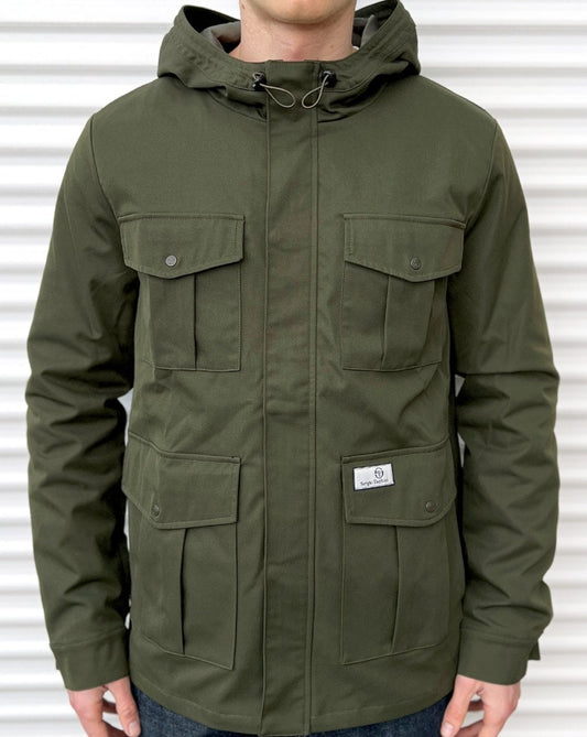 Sergio Tacchini 4 Pocket Jacket Dark Olive