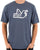 Peaceful Hooligan Outline T Shirt Copen Blue