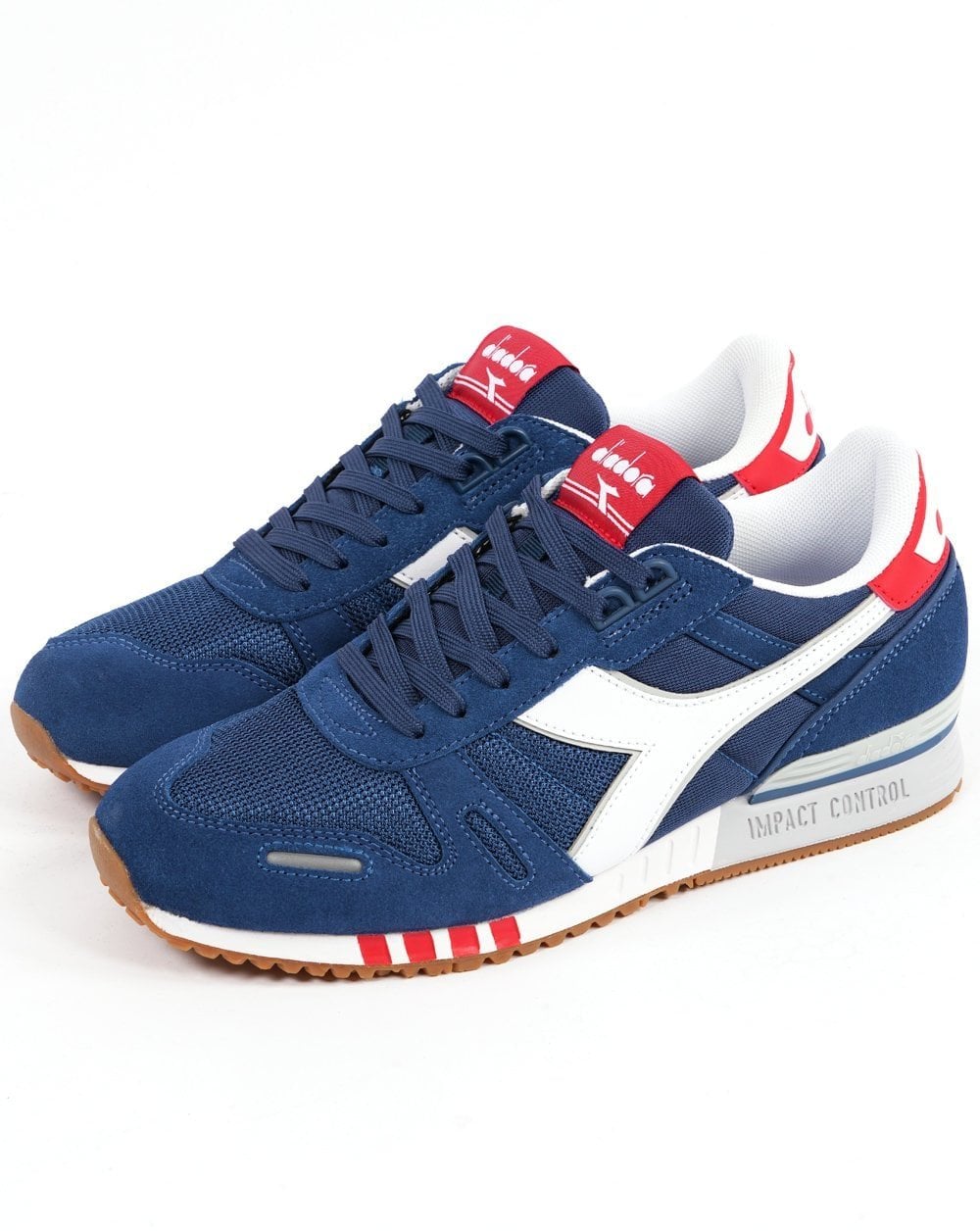 Diadora Titan Trainers True Navy White Red