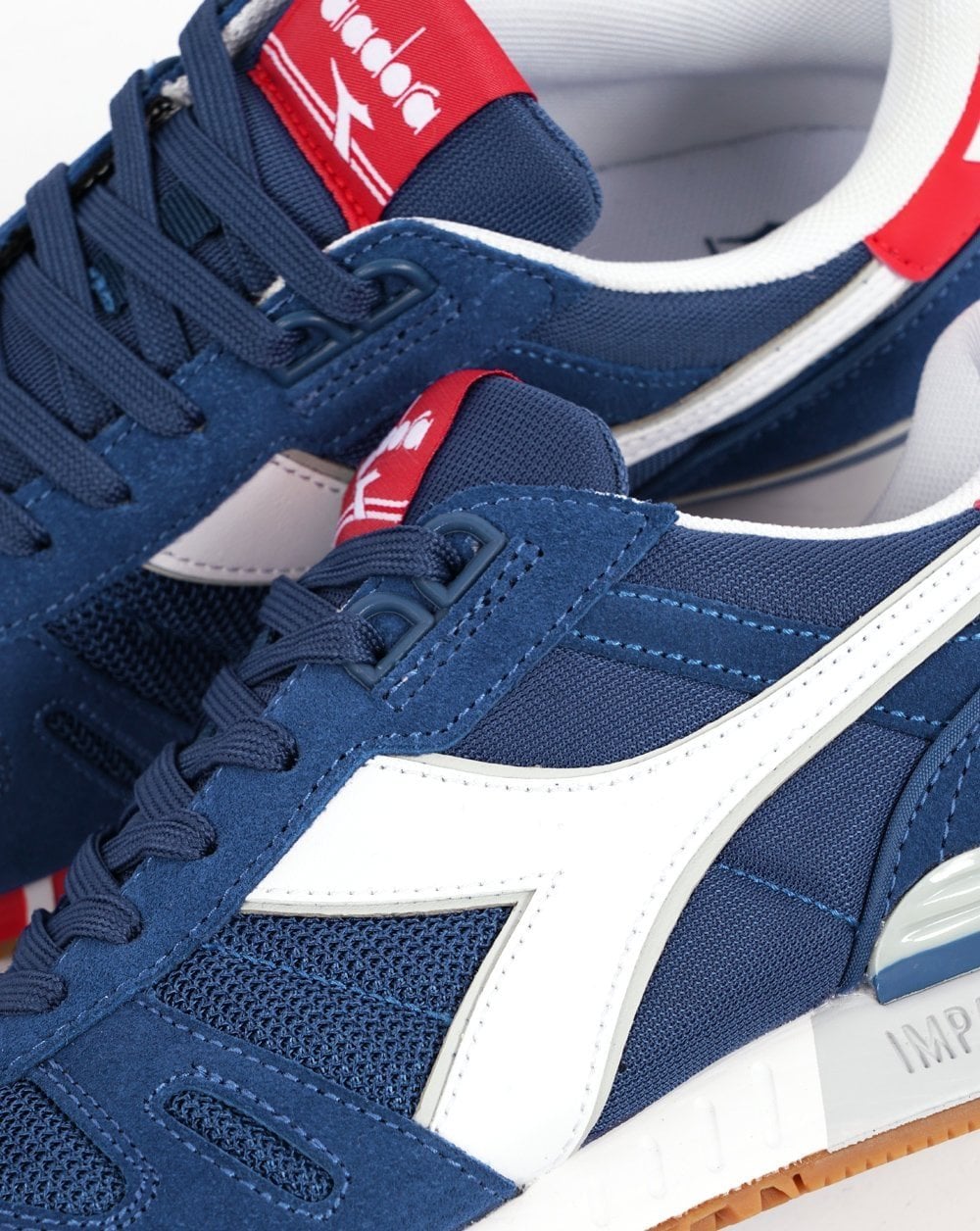 Diadora Titan Trainers True Navy White Red
