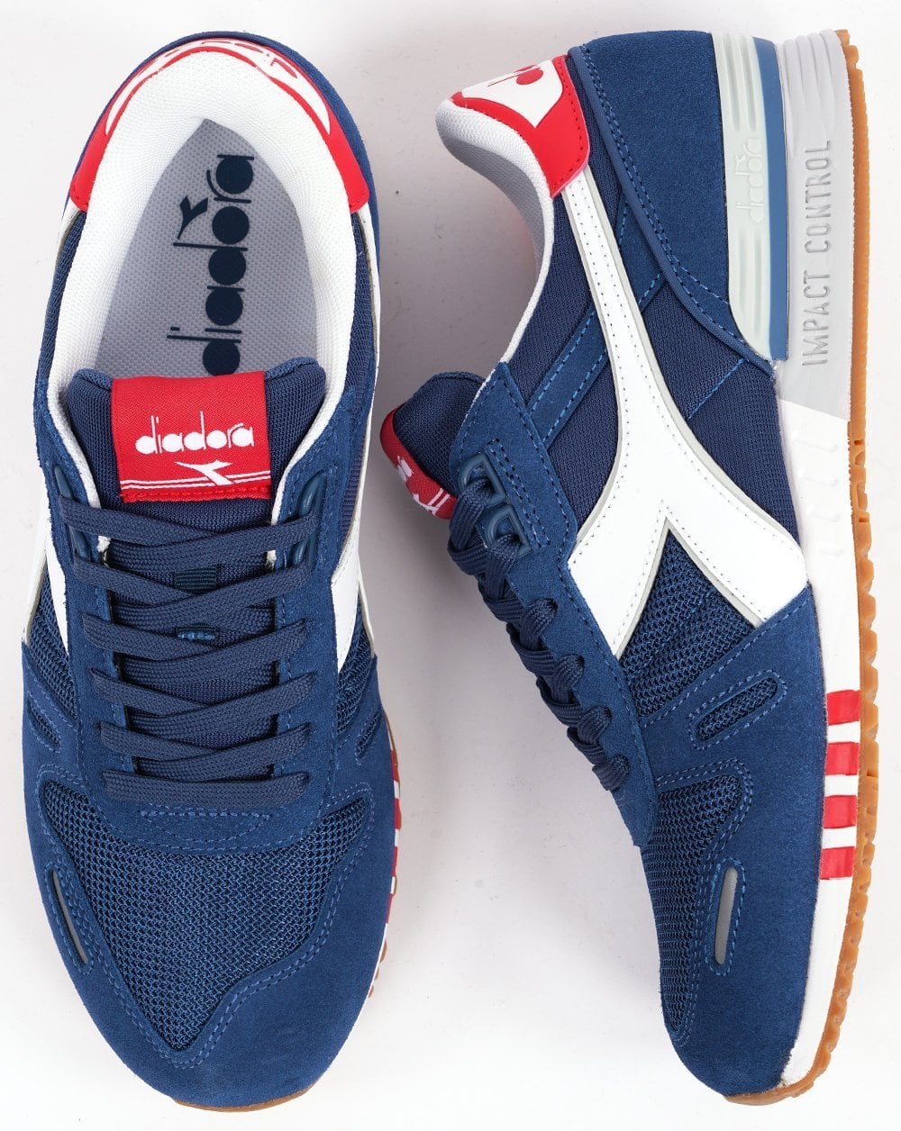 Diadora Titan Trainers True Navy White Red