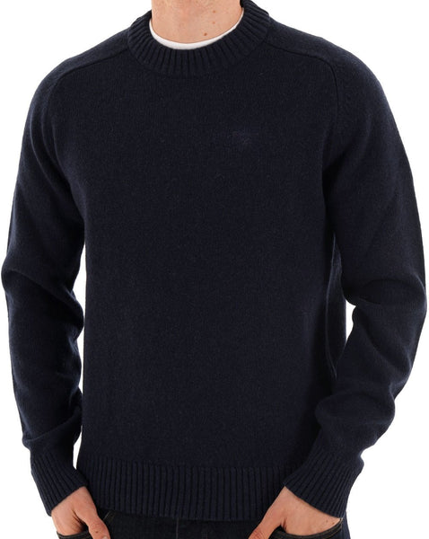 Barbour Grangetown Crew Neck Jumper Navy