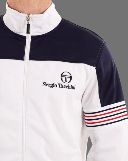 Sergio Tacchini Wilander Track Top White Navy