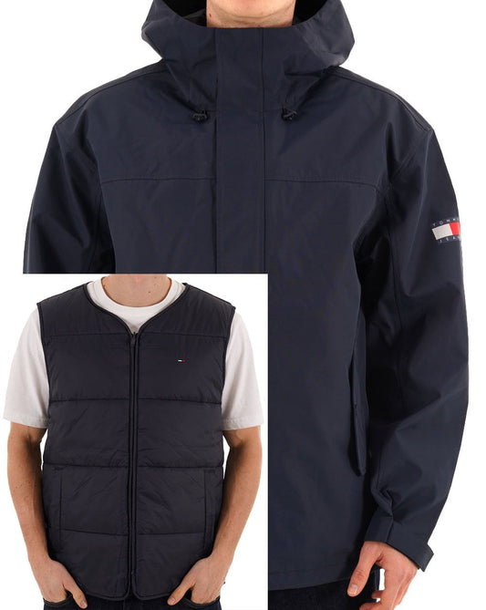 Tommy Jeans Padded Chicago 3-In-1 Jacket Dark Navy