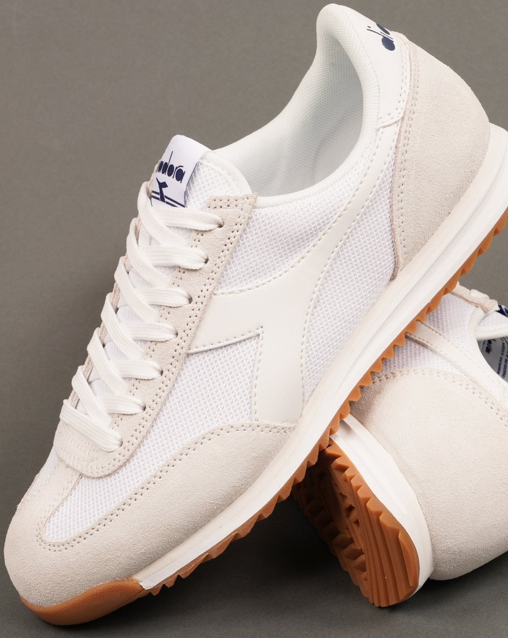 Diadora Cross Trainers White/White/Blue Nights