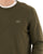 Lacoste Cotton Blend Crew Knit Olive