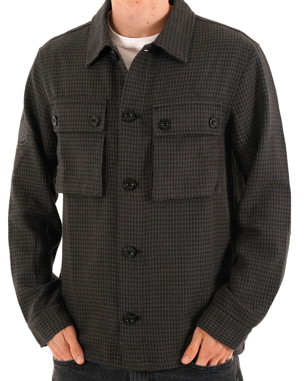 Pretty Green Kilburn Overshirt Black