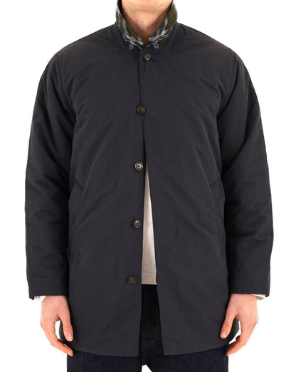 Barbour Lorden Quilted Showerproof Mac Dark Navy