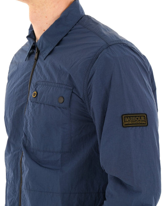 Barbour International Barbour International Inline Overshirt Insignia Blue