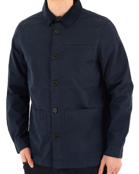 Barbour Cord Collar Overshirt Navy