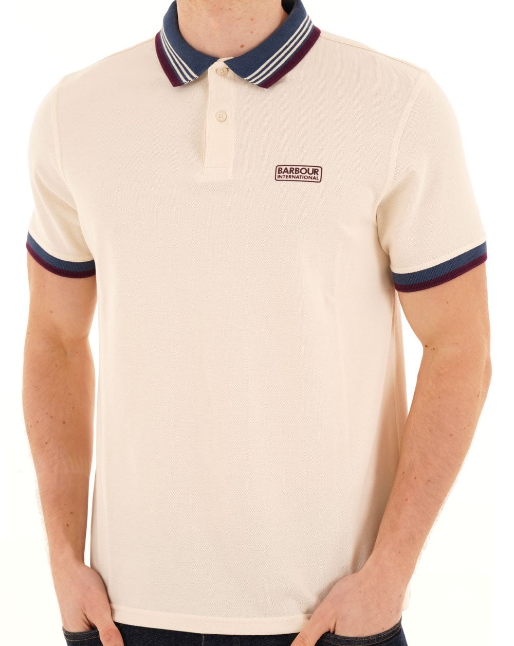 Barbour International Francis Polo Calico White
