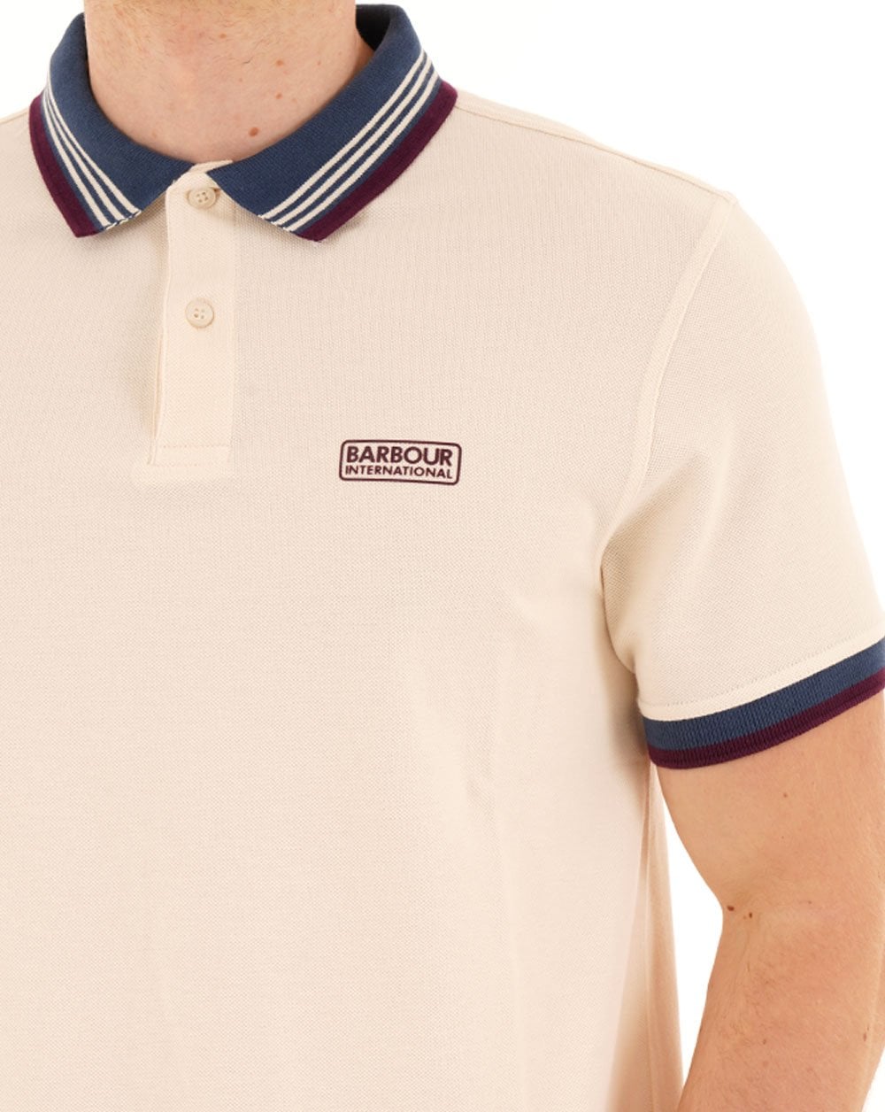 Barbour International Francis Polo Calico White