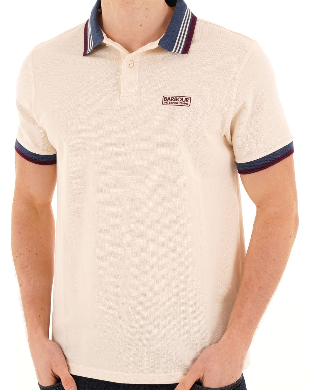 Barbour International Francis Polo Calico White