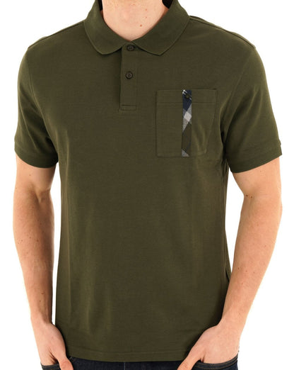 Barbour Thornaby Tailored Polo Shirt Olive