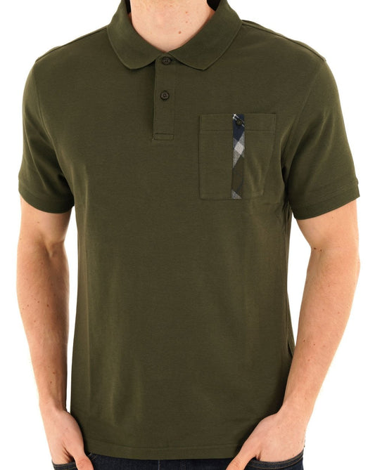 Barbour Thornaby Tailored Polo Shirt Mid Olive