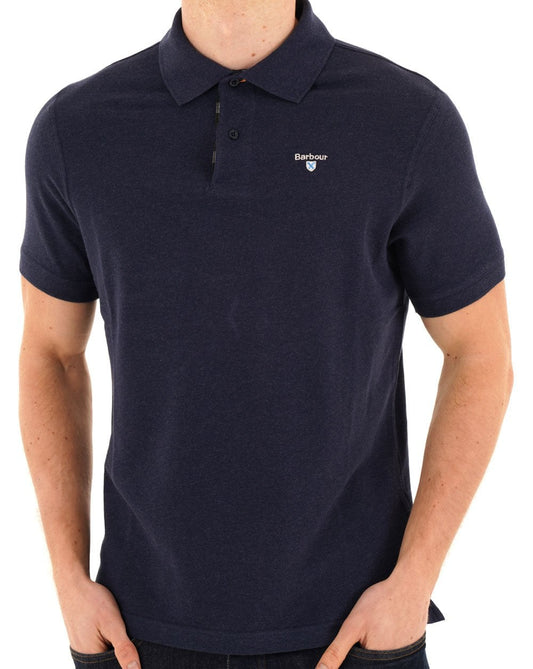 Barbour Tartan Pique Polo Inky Marl