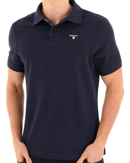 Barbour Tartan Pique Polo Inky Marl