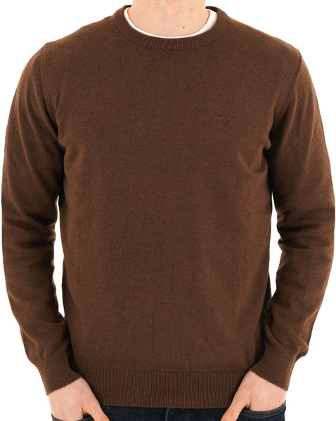 Barbour Pima Cotton Jumper Umber