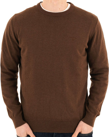 Barbour Pima Cotton Jumper Umber