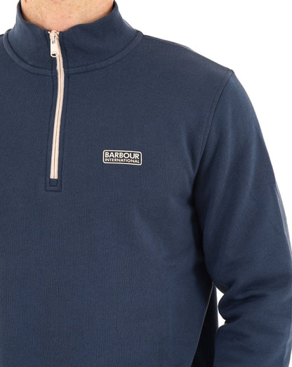 Barbour International Clipper Funnel Neck Sweat Insignia Blue