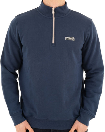 Barbour International Clipper Funnel Neck Sweat Insignia Blue
