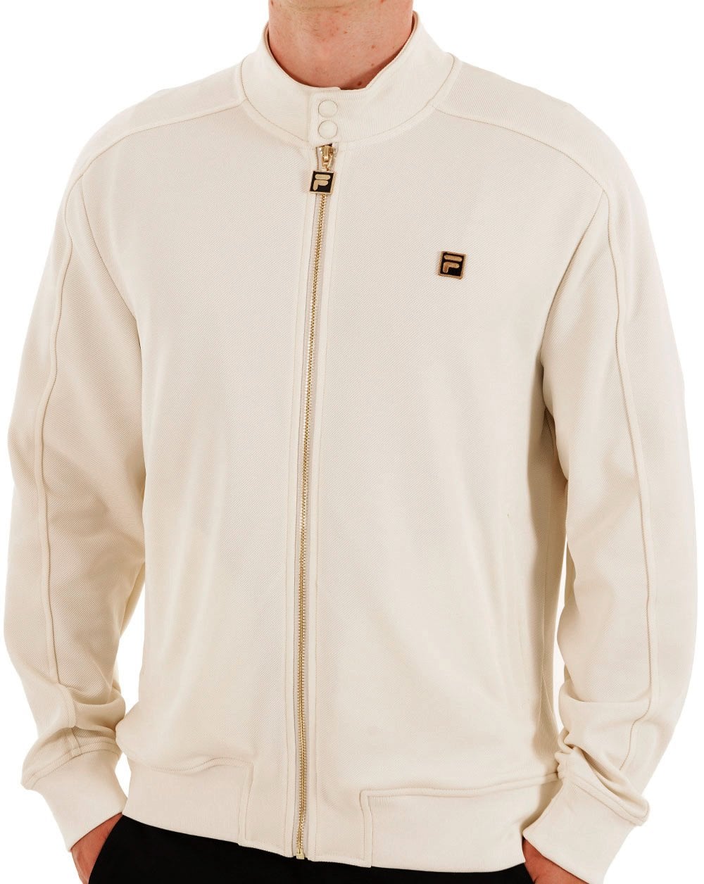 Fila Gold Biker Track Top Off White