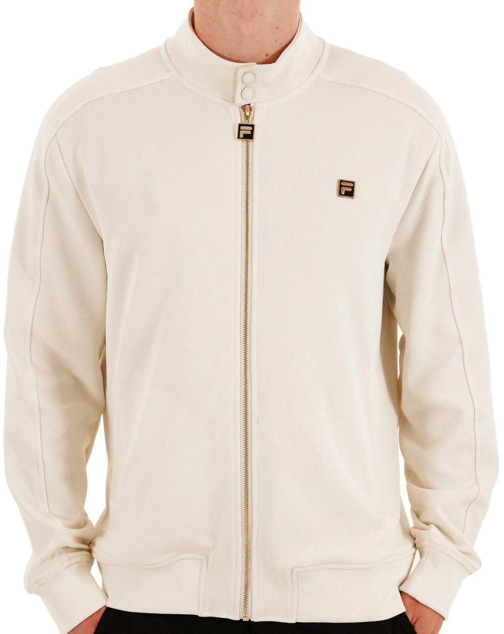 Fila Gold Biker Track Top Off White